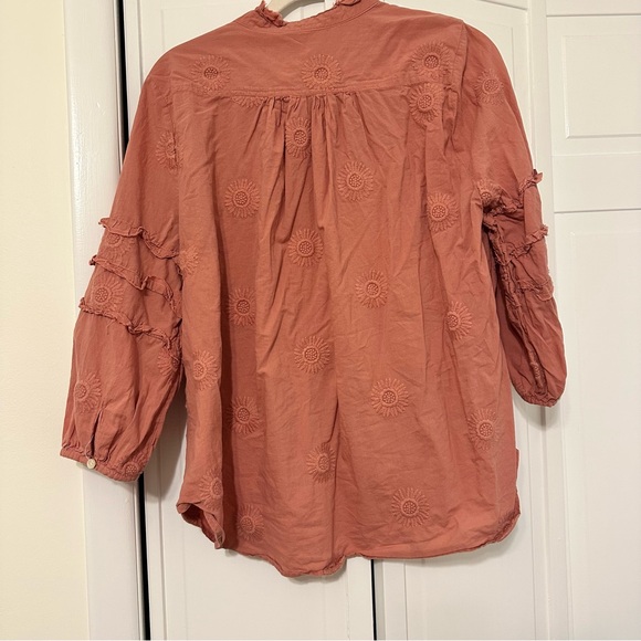 Anthropologie pink Peasant Blouse - Picture 5 of 9